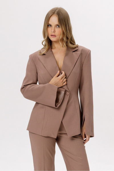 Жакет PiRS 6539 коричневый - фото 1