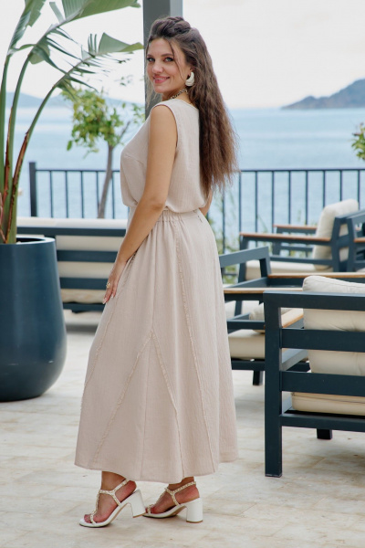 Блуза, юбка Vittoria Queen 28583к песочный - фото 2