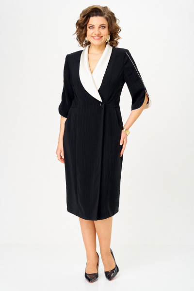 Платье ANASTASIA MAK 1308 черный - фото 3
