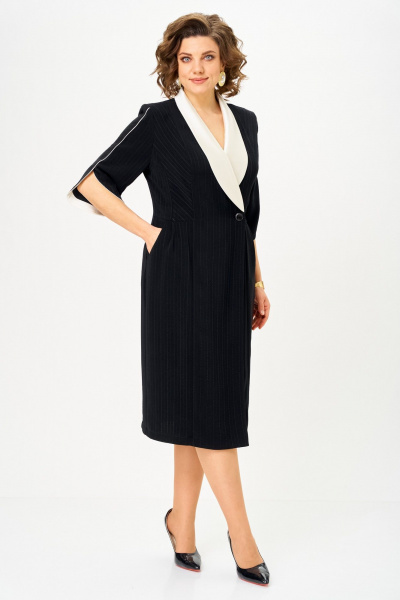 Платье ANASTASIA MAK 1308 черный - фото 1