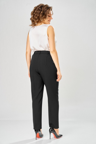 Брюки, жакет ANASTASIA MAK 1315 черный+молочный - фото 10