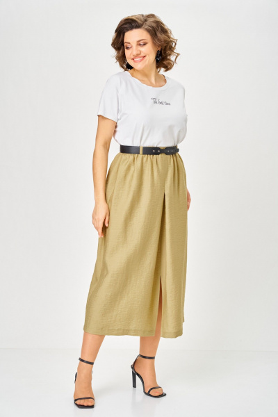 Жакет, юбка ANASTASIA MAK 1320 горчица - фото 10