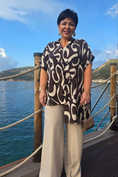 Брюки Vittoria Queen 28923бр бежевый - фото 6