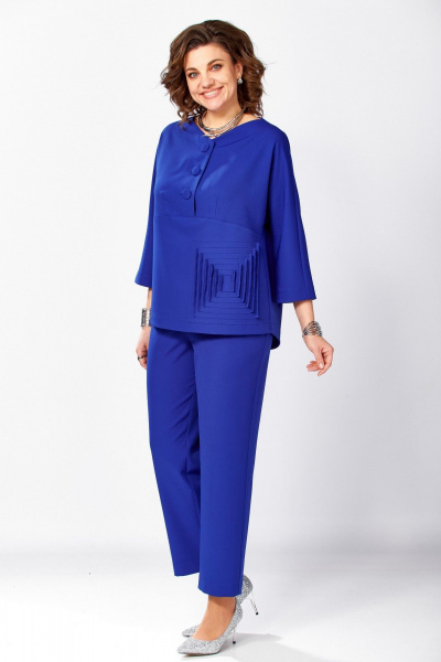 Блуза, брюки ZigzagStyle 631 василек - фото 7