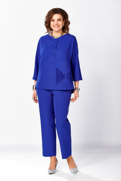 Блуза, брюки ZigzagStyle 631 василек - фото 6