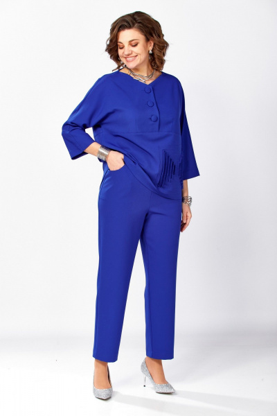Блуза, брюки ZigzagStyle 631 василек - фото 2
