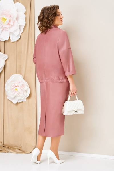 Блуза, жакет, юбка VOLNA 1464 кораллово-розовый - фото 6
