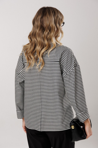 Брюки, жакет Ларс Стиль 1201/1 лапка-черный - фото 7