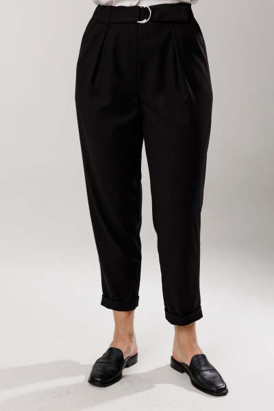 Брюки, жакет Ларс Стиль 1201/1 лапка-черный - фото 5