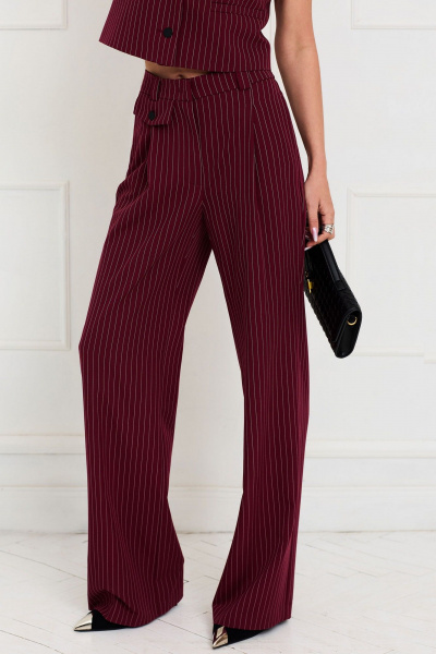 Брюки, жилет Golden Valley 6699 бордовый - фото 3