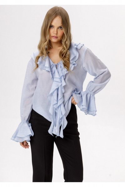 Блуза PiRS 6561 голубой - фото 1