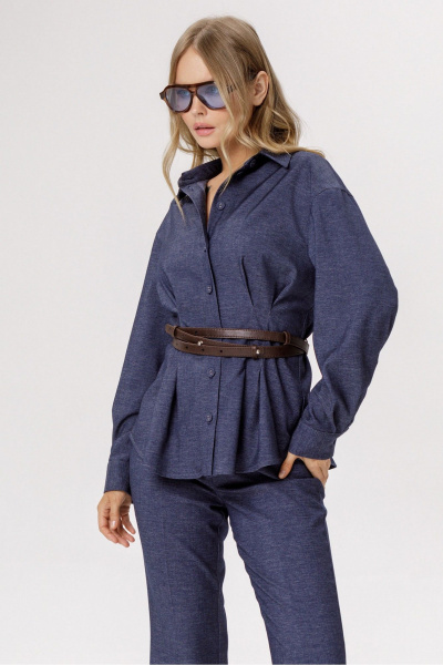 Рубашка PiRS 6568 синий - фото 1