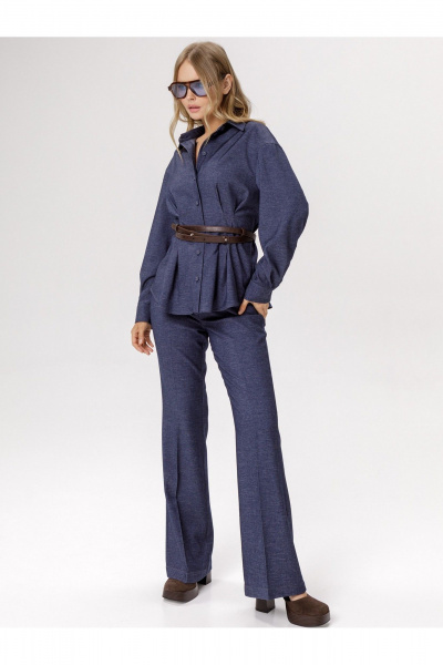 Брюки PiRS 6569 синий - фото 2