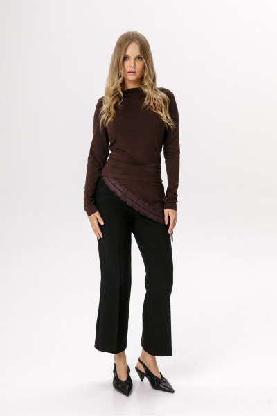 Лонгслив PiRS 6571 коричневый - фото 4