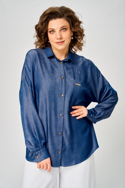 Блуза Michel chic 797 деним - фото 1