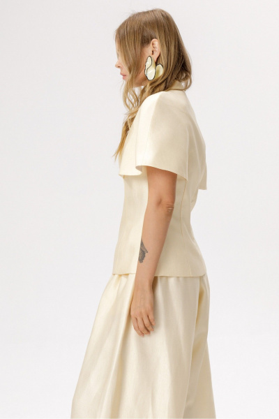 Блуза PiRS 6583 сливочный - фото 3