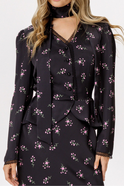 Платье PiRS 6587 черный - фото 4