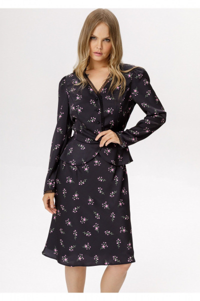 Платье PiRS 6587 черный - фото 2