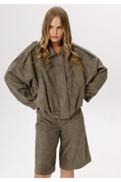 Бомбер PiRS 6592 хаки - фото 1