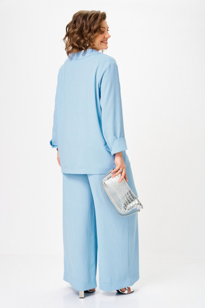 Брюки, жакет Michel chic 1446 небесно-голубой - фото 5