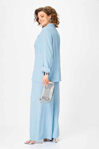 Брюки, жакет Michel chic 1446 небесно-голубой - фото 3