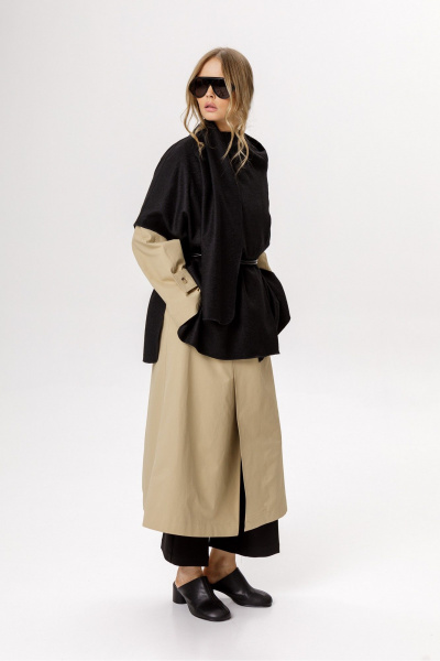 Пончо PiRS 6596 черный - фото 5