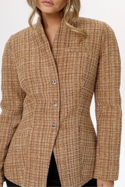 Жакет PiRS 6604 бежевый - фото 4