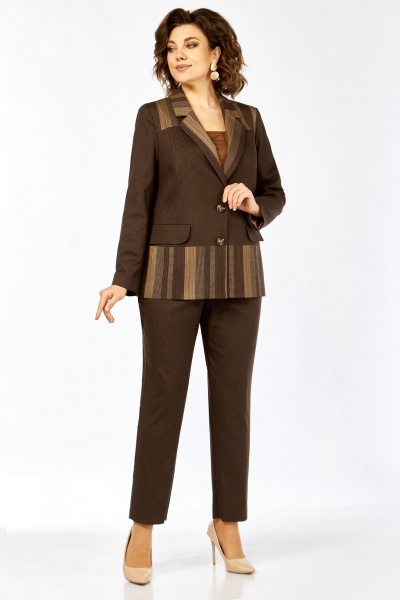 Брюки, жакет Matini 1.1634/1 коричневый - фото 7