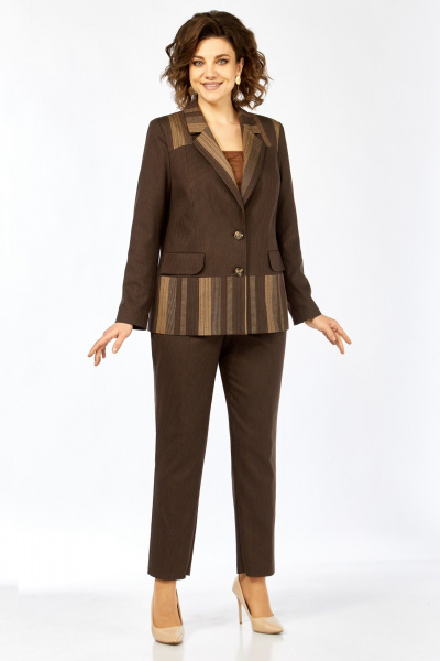 Брюки, жакет Matini 1.1634/1 коричневый - фото 6