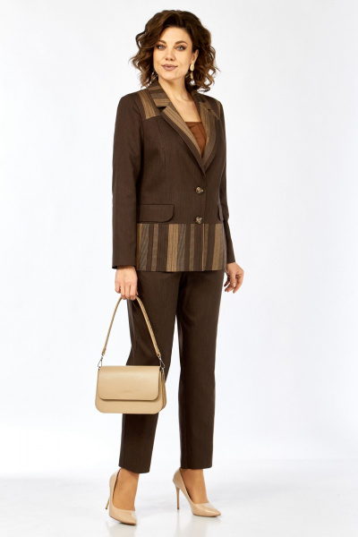 Брюки, жакет Matini 1.1634/1 коричневый - фото 4