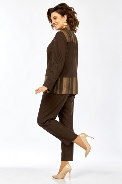 Брюки, жакет Matini 1.1634/1 коричневый - фото 3