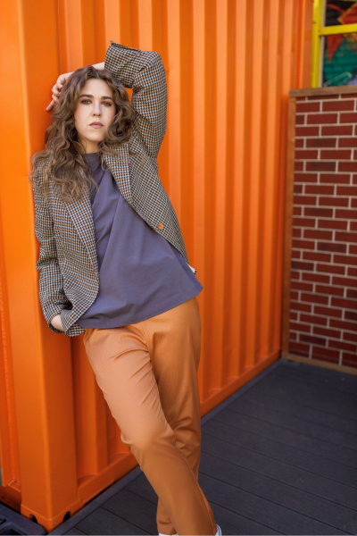 Жакет Dolce Forma GAK-BE-01_горчица-хвоя - фото 5