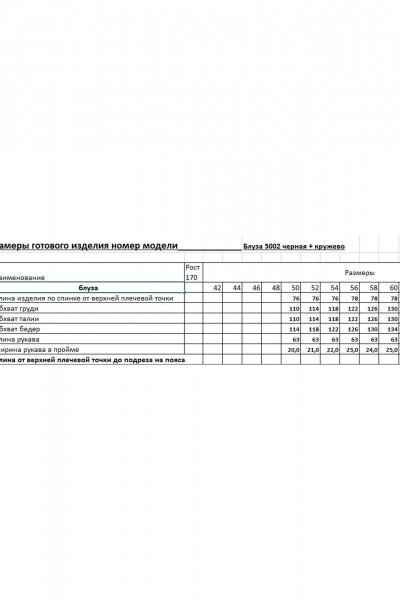 Блуза EVA GRANT 5002 черный_кружево - фото 15