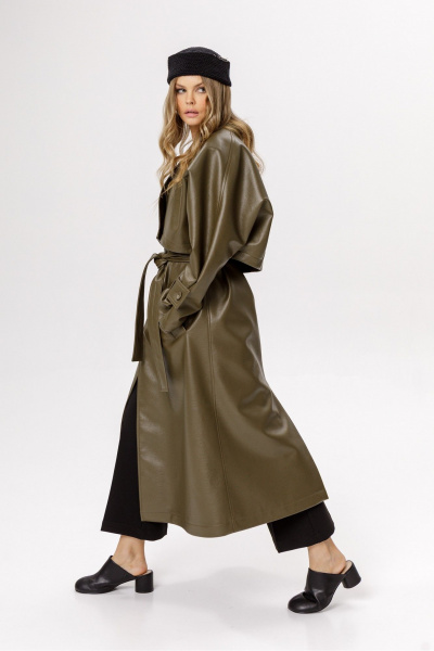 Тренч PiRS 6622 хаки - фото 3