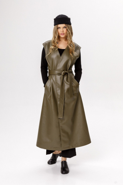 Тренч PiRS 6622 хаки - фото 2