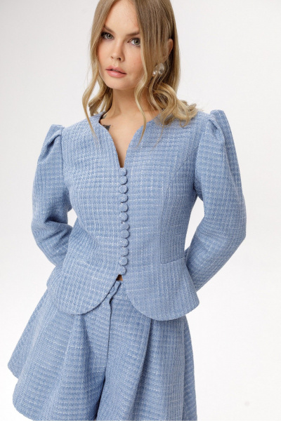 Жакет PiRS 6624 голубой - фото 7