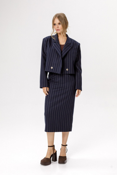 Жакет PiRS 6627 синий - фото 6