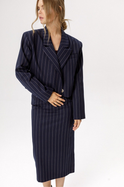 Юбка PiRS 6628 синий - фото 4