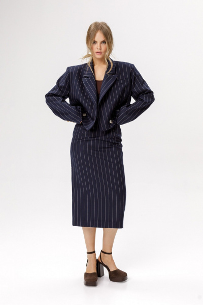 Юбка PiRS 6628 синий - фото 3