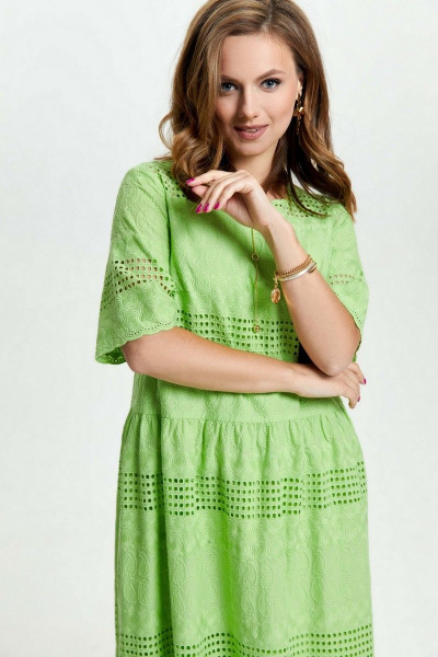 Платье TEZA 2636 салатовый - фото 2
