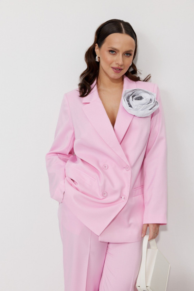 Брюки, жакет Mubliz 190 розовый - фото 7