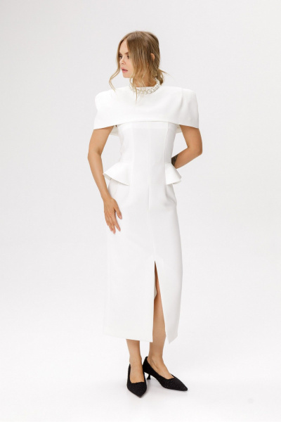 Платье PiRS 6638 молочный - фото 6