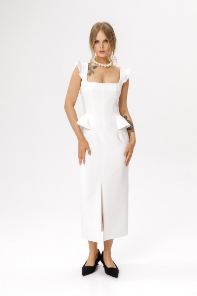 Платье PiRS 6638 молочный - фото 1