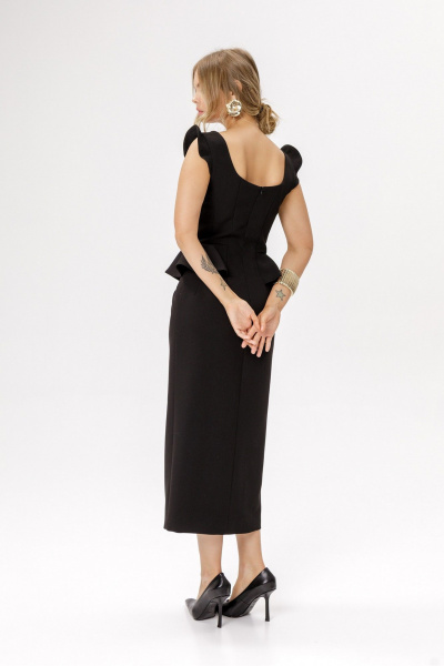 Платье PiRS 6638 черный - фото 9