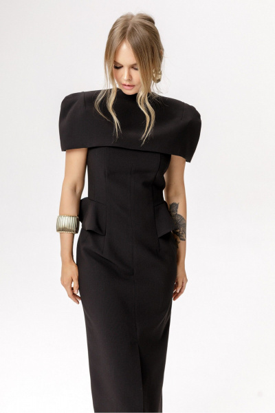 Платье PiRS 6638 черный - фото 6