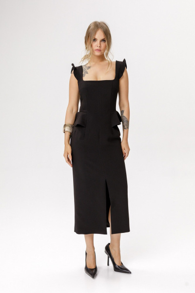 Платье PiRS 6638 черный - фото 4