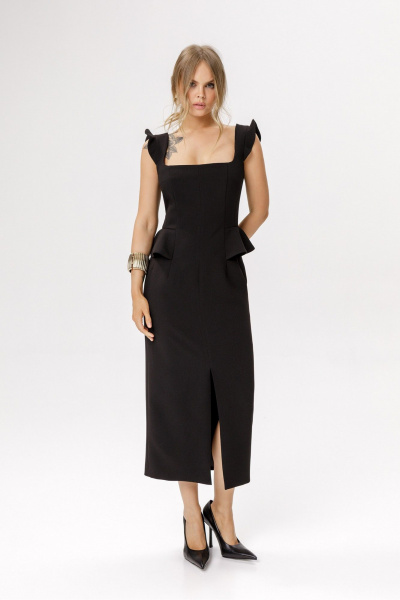 Платье PiRS 6638 черный - фото 1