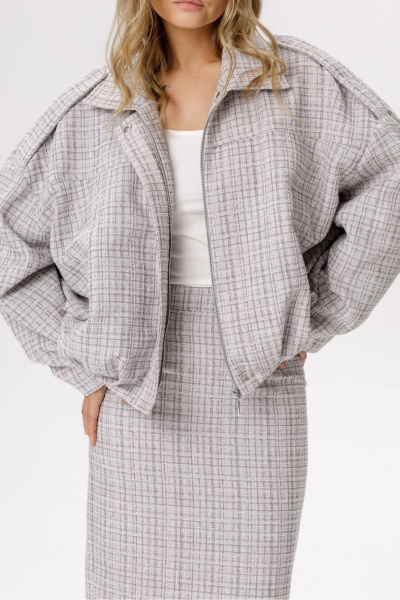 Бомбер PiRS 6667 серый - фото 7