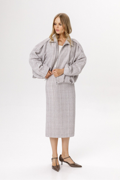 Бомбер PiRS 6667 серый - фото 5