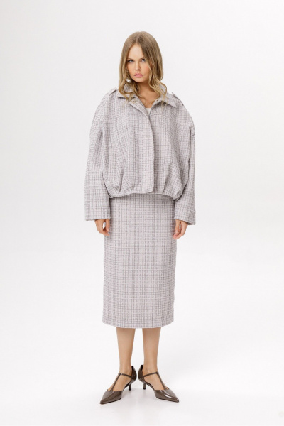 Бомбер PiRS 6667 серый - фото 4